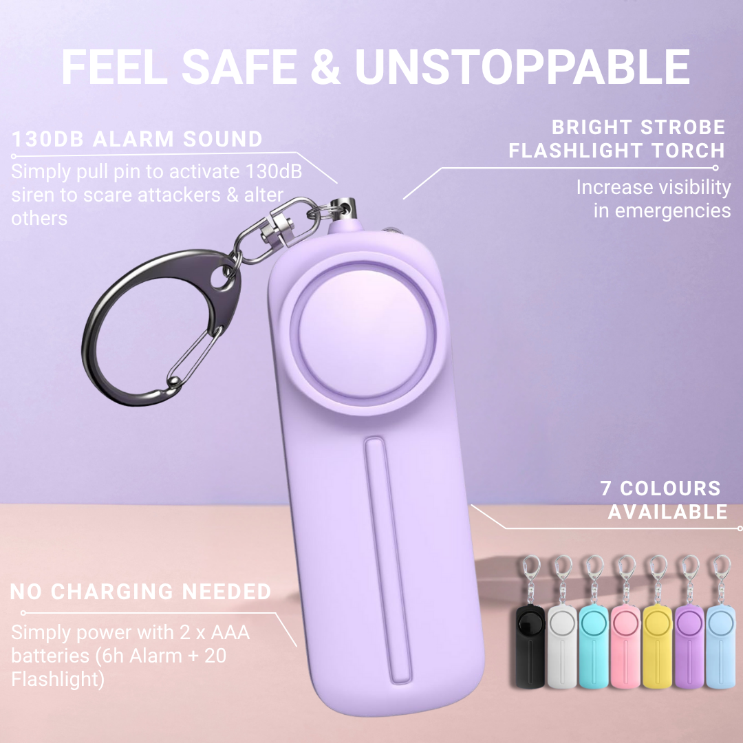 Personal Safety Alarm For Self Defense (130db Siren with LED Torch)