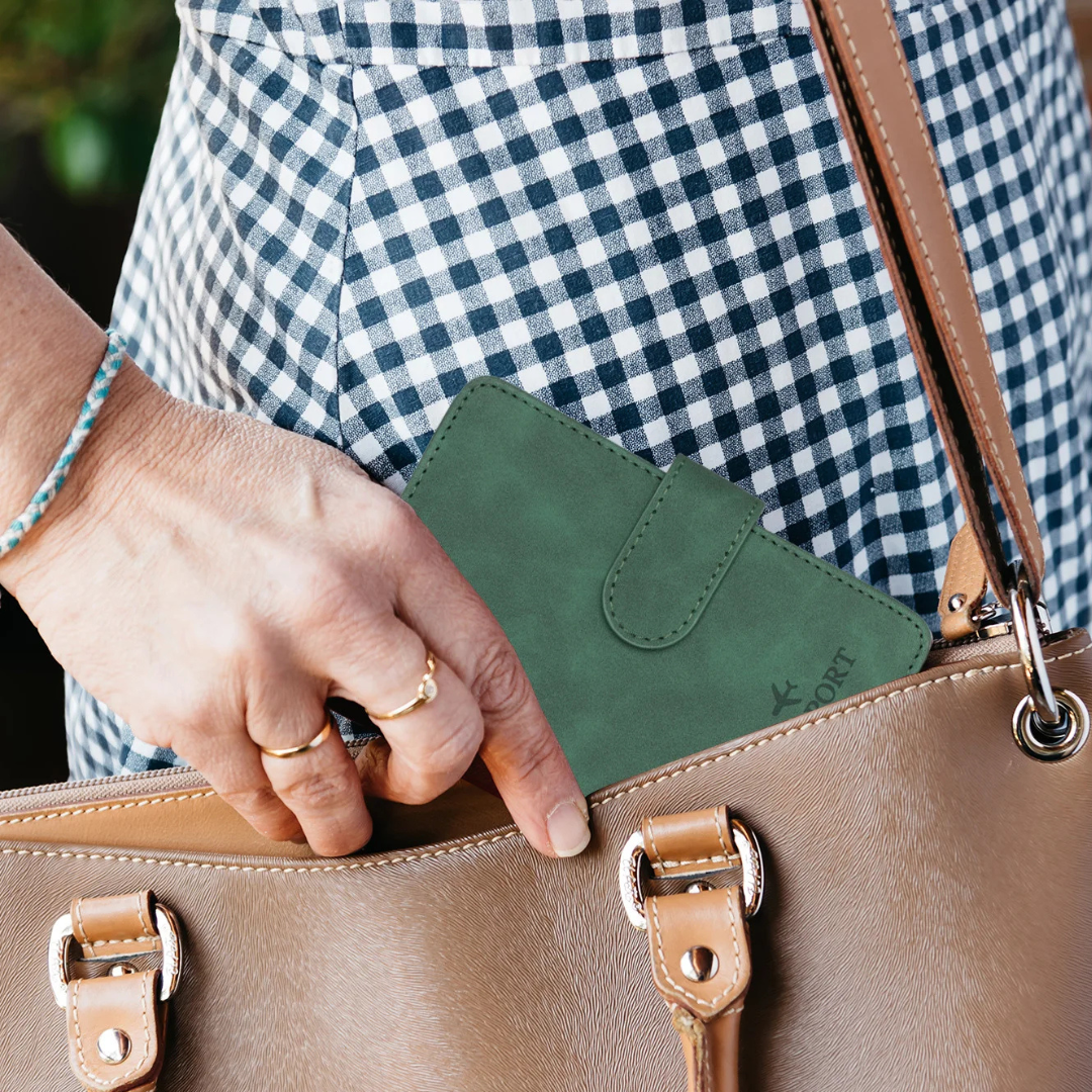 RFID Signal-Blocking Passport Cover & Card Holder