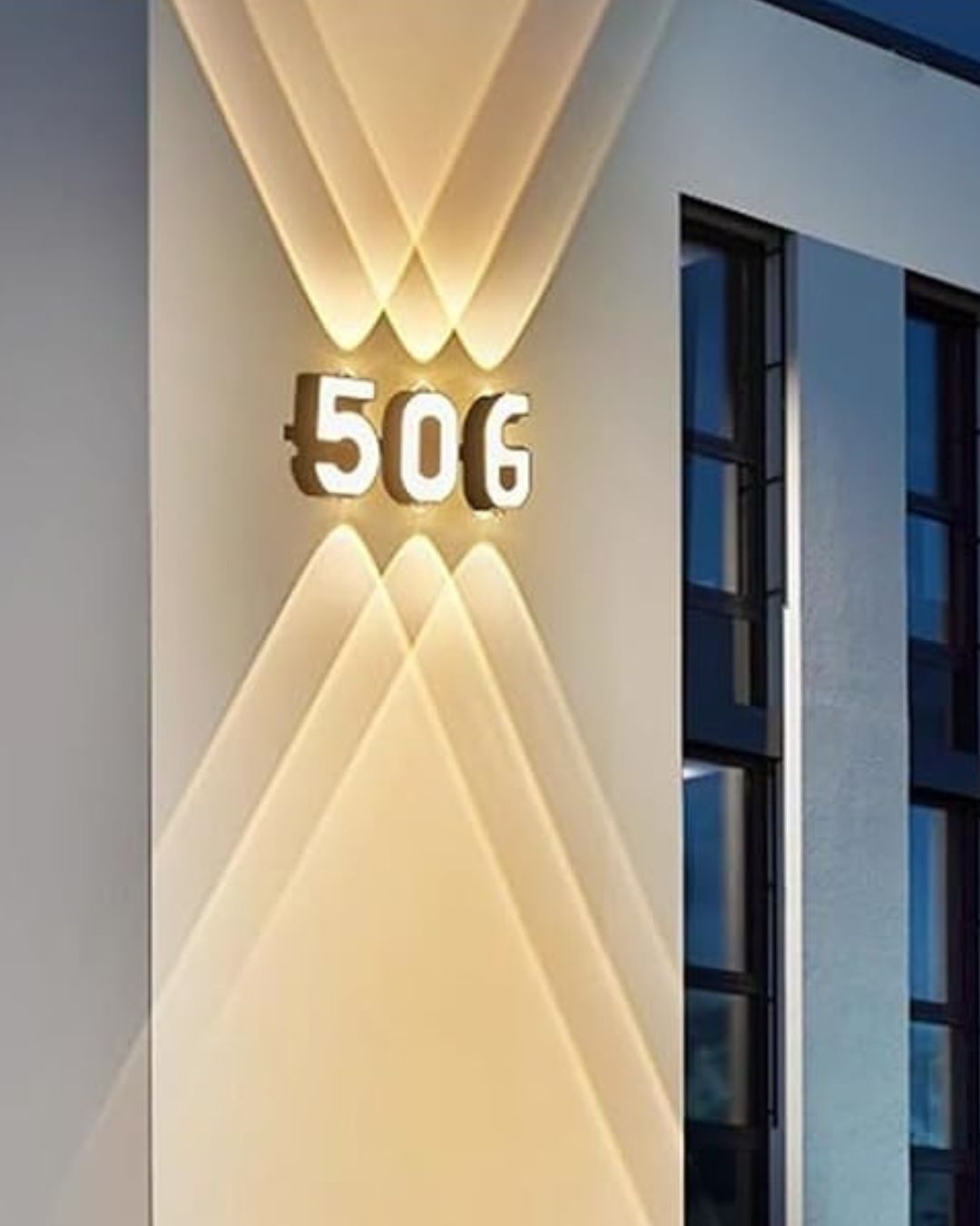 Waterproof LED Illuminated House Numbers (0โ9)