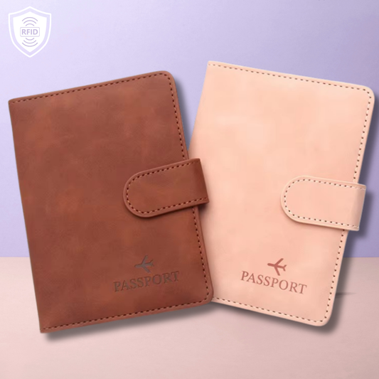 RFID Signal-Blocking Passport Cover & Card Holder