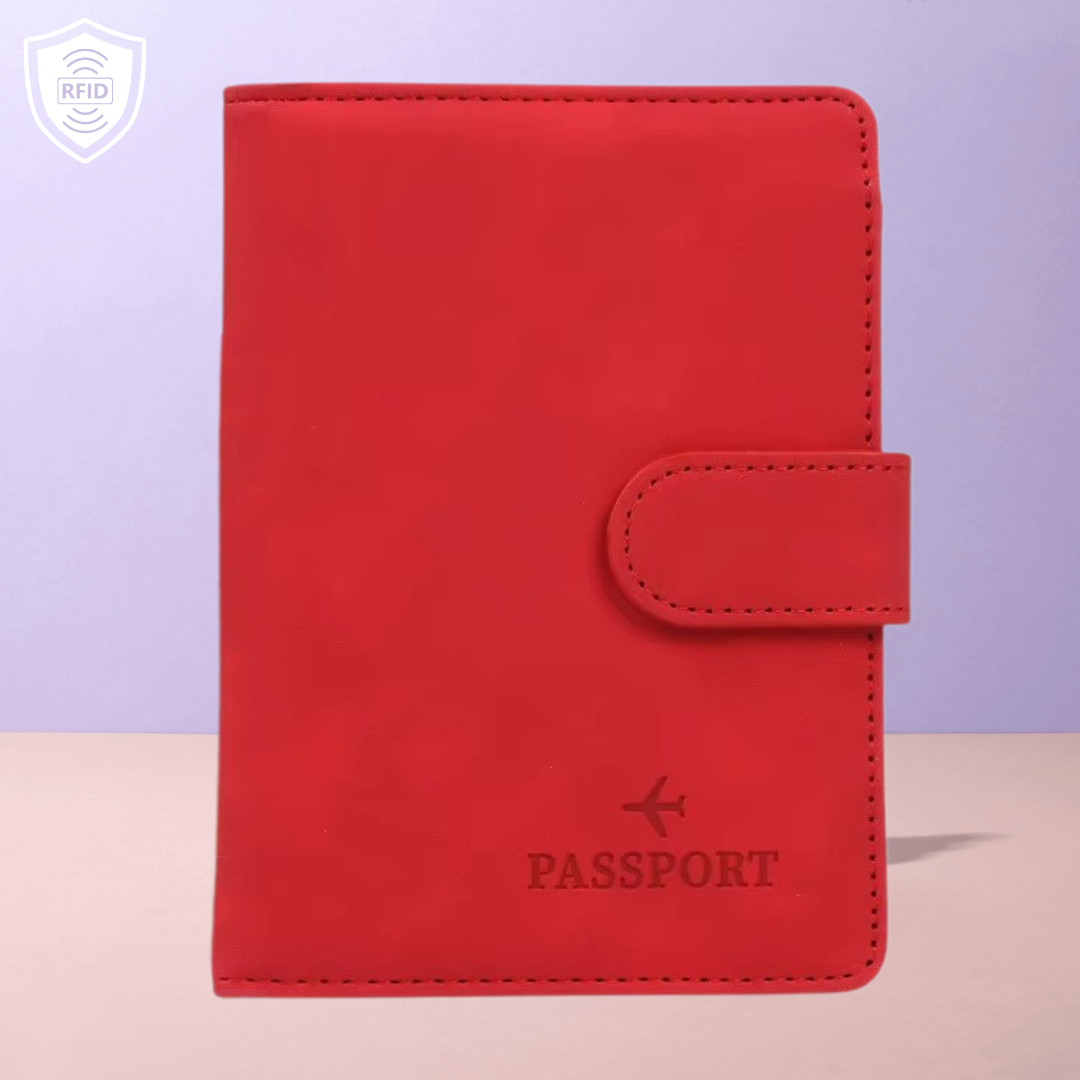 RFID Signal-Blocking Passport Cover & Card Holder