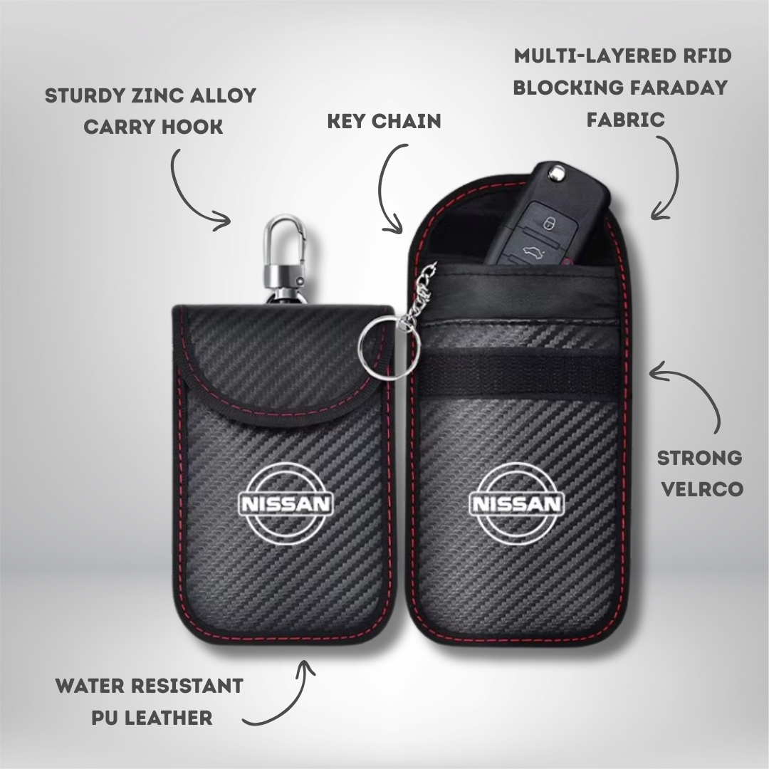Nissan - Signal Blocking Anti-Theft Faraday Pouch For Key Fobs