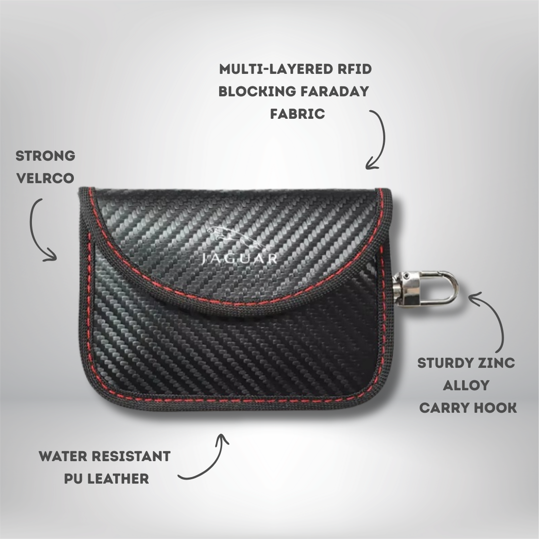 Jaguar - Signal Blocking Anti-Theft Faraday Pouch For Key Fobs