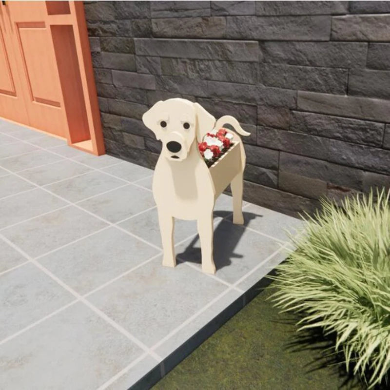 Paw-Fect Dog Shaped Planter Boxes
