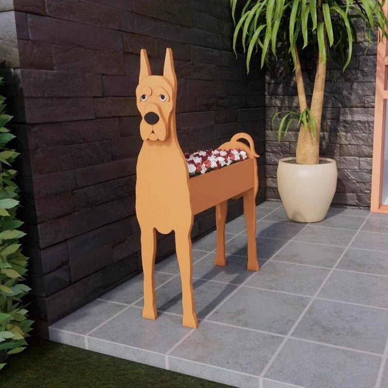 Paw-Fect Dog Shaped Planter Boxes
