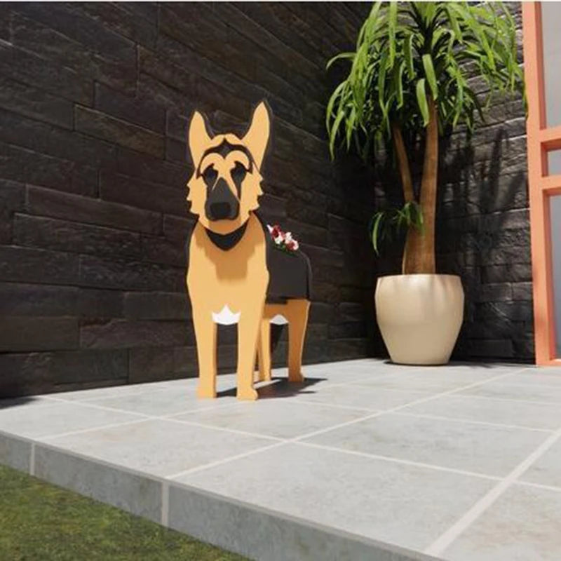 Paw-Fect Dog Shaped Planter Boxes