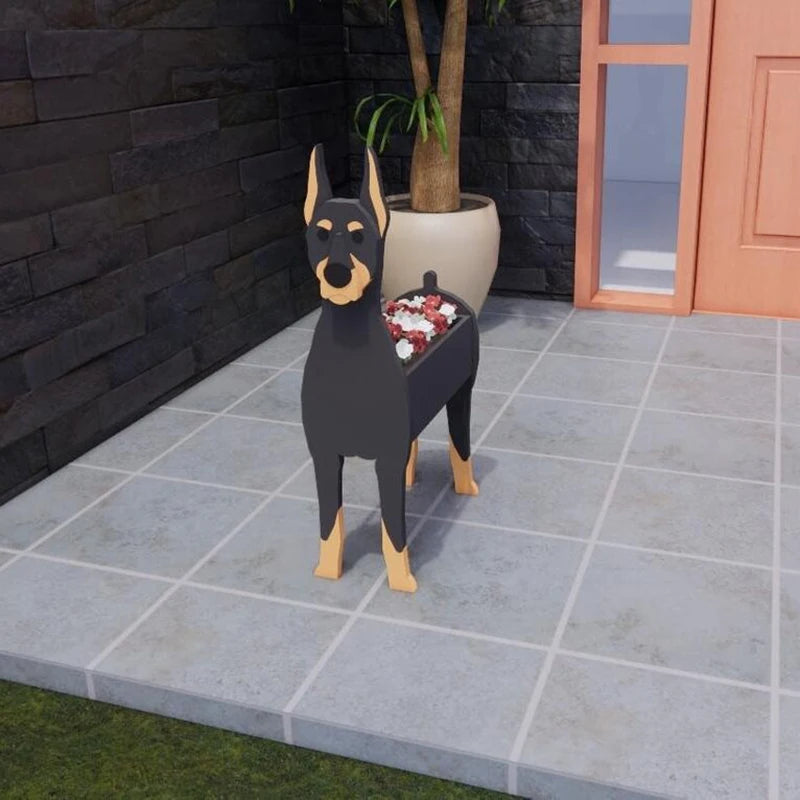 Paw-Fect Dog Shaped Planter Boxes