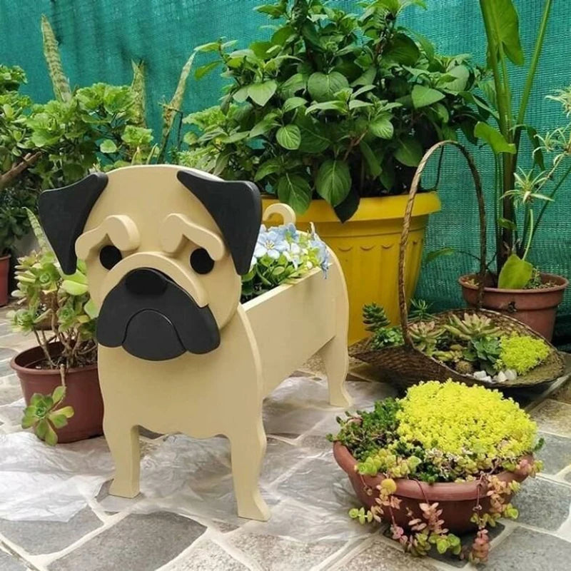 Paw-Fect Dog Shaped Planter Boxes