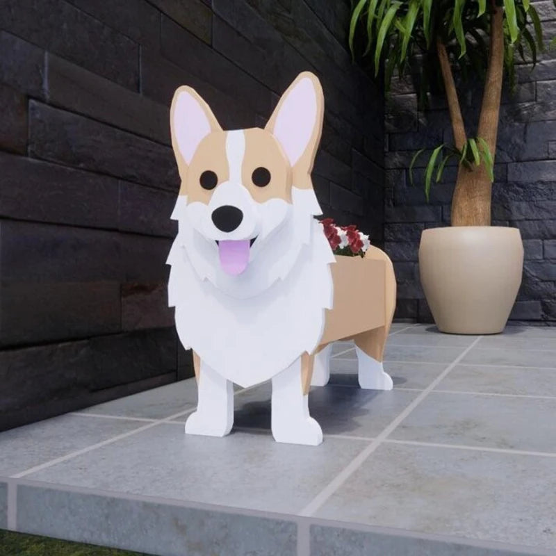 Paw-Fect Dog Shaped Planter Boxes