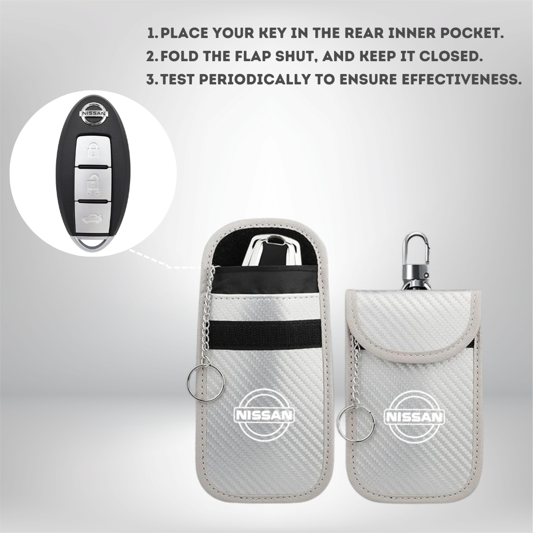Nissan - Signal Blocking Anti-Theft Faraday Pouch For Key Fobs