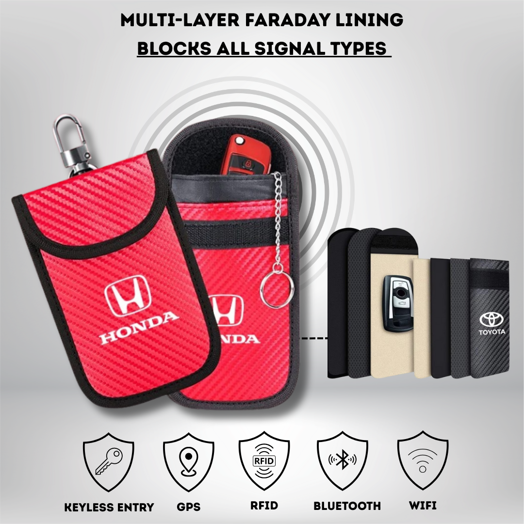 Honda - Signal Blocking Anti-Theft Faraday Pouch For Key Fobs