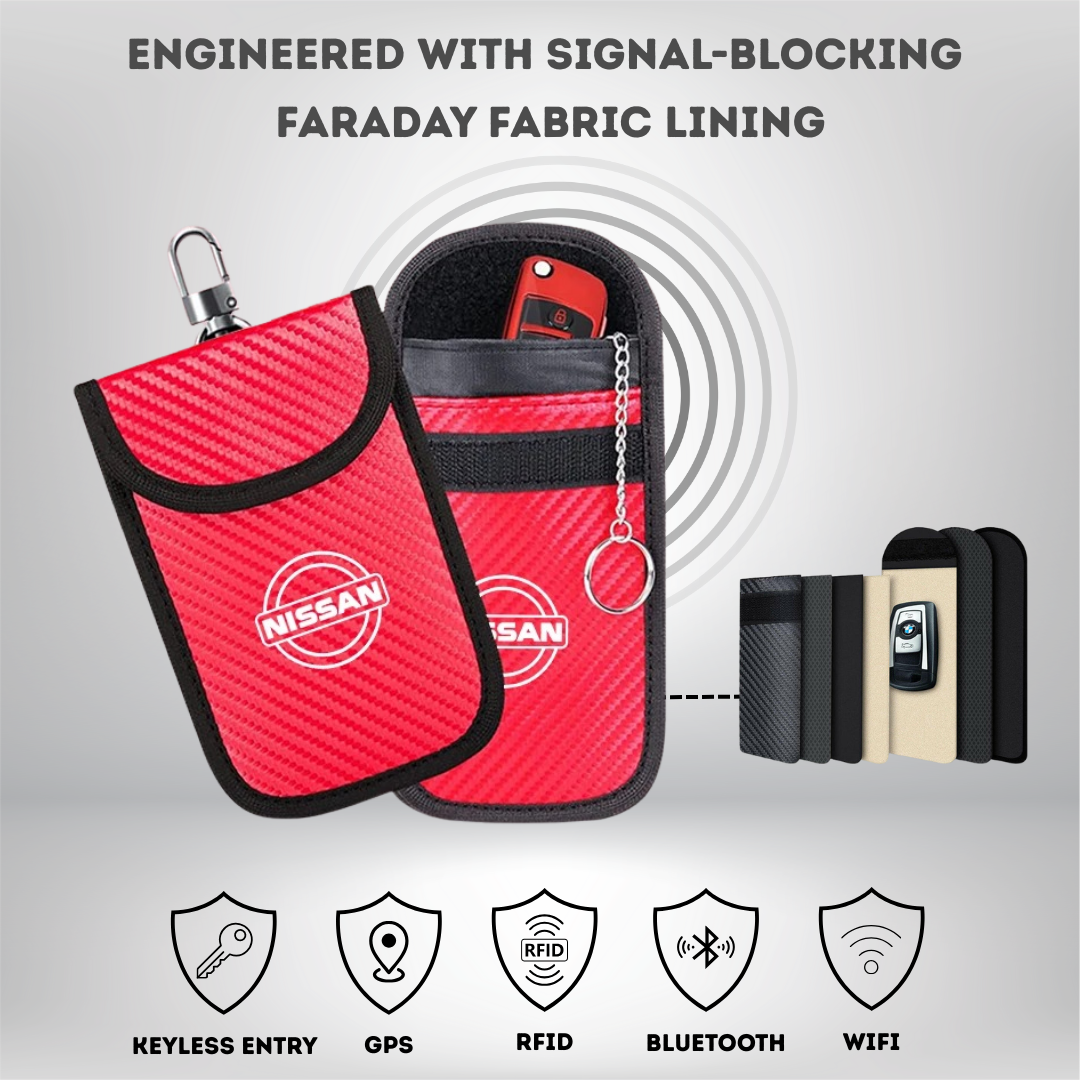 Nissan - Signal Blocking Anti-Theft Faraday Pouch For Key Fobs