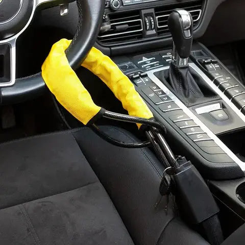 Steel Cable Steering Wheel Lock: How It Prevents Vehicle Theft Effectively