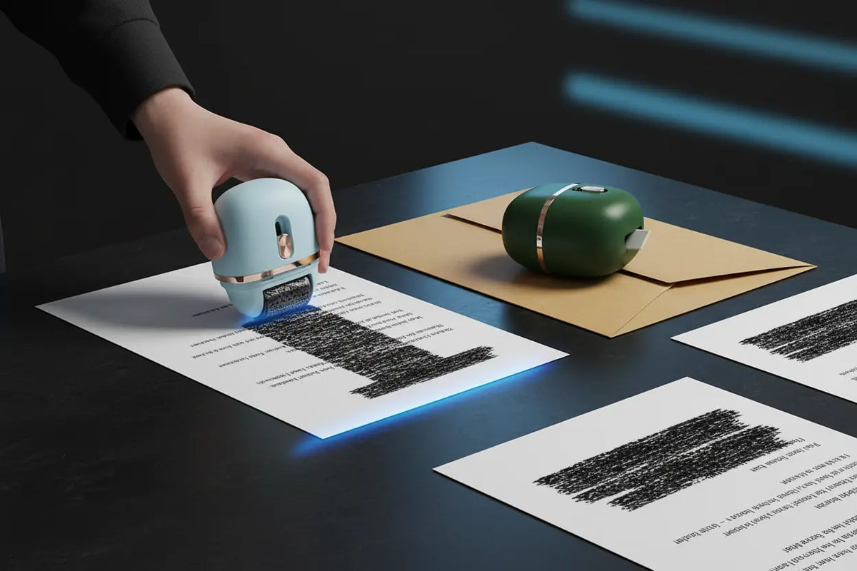  and box cutter tool for securing personal documents and mail