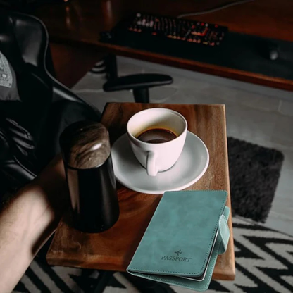 RFID Signal-Blocking Passport Cover & Card Holder