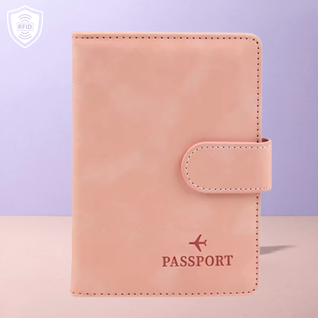 RFID Signal-Blocking Passport Cover & Card Holder