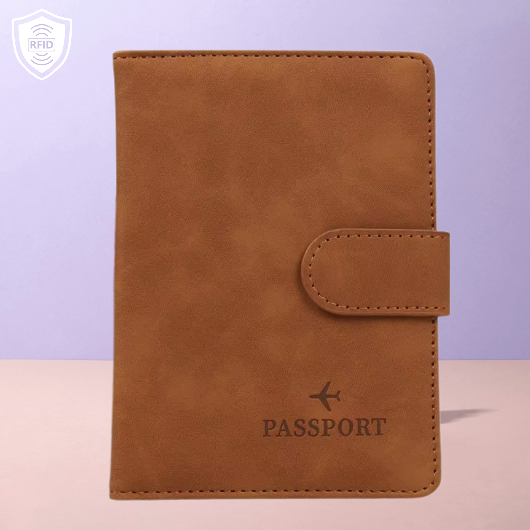 RFID Signal-Blocking Passport Cover & Card Holder
