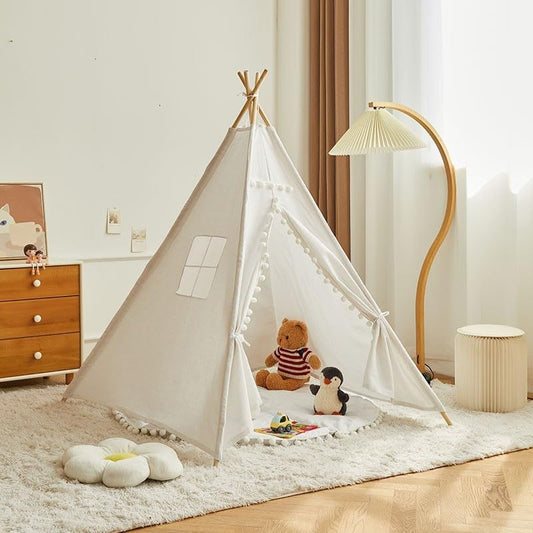 Boho-Inspired Large Kids Teepee Tent