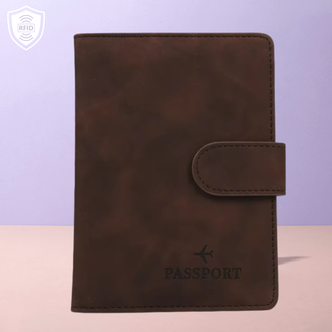 RFID Signal-Blocking Passport Cover & Card Holder