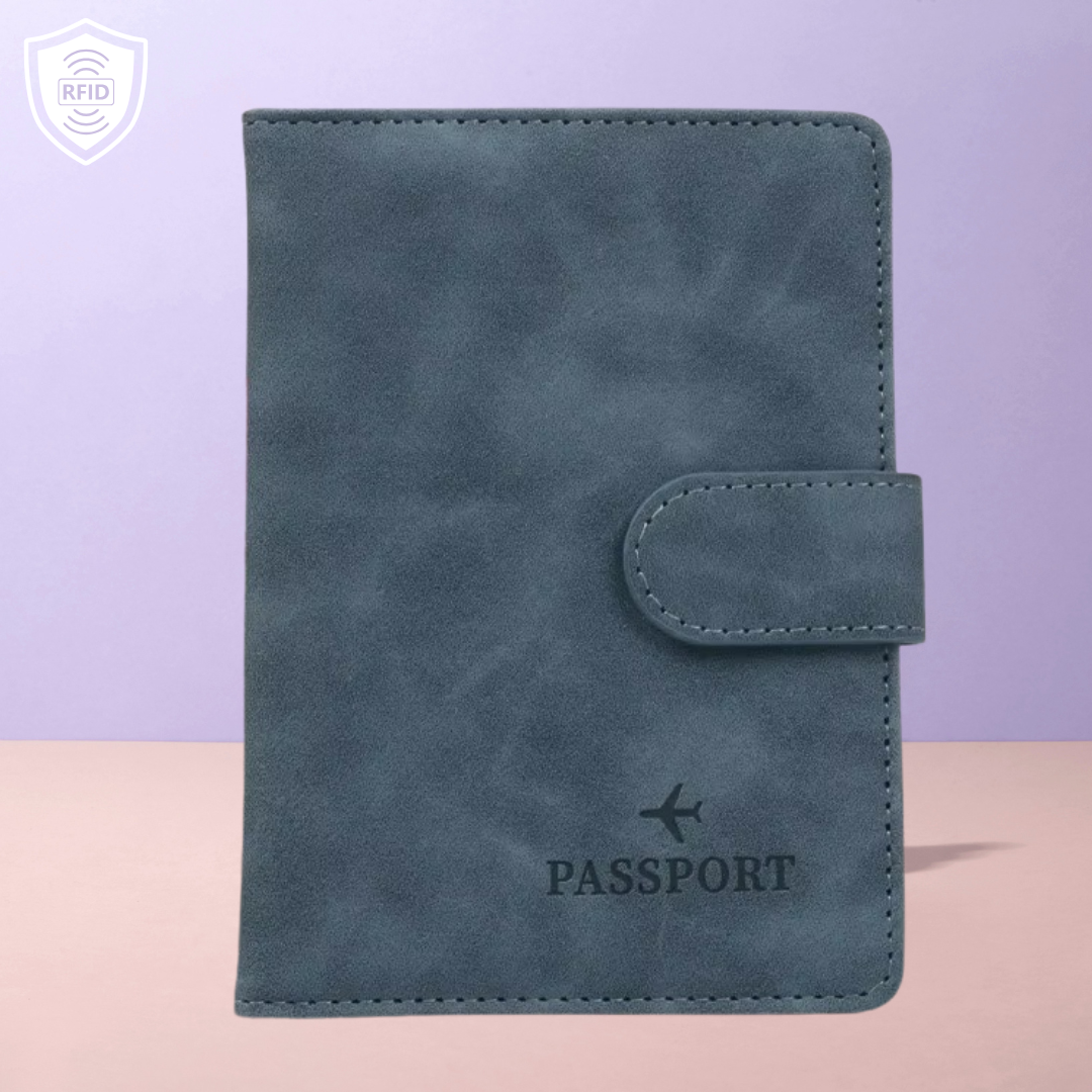 RFID Signal-Blocking Passport Cover & Card Holder