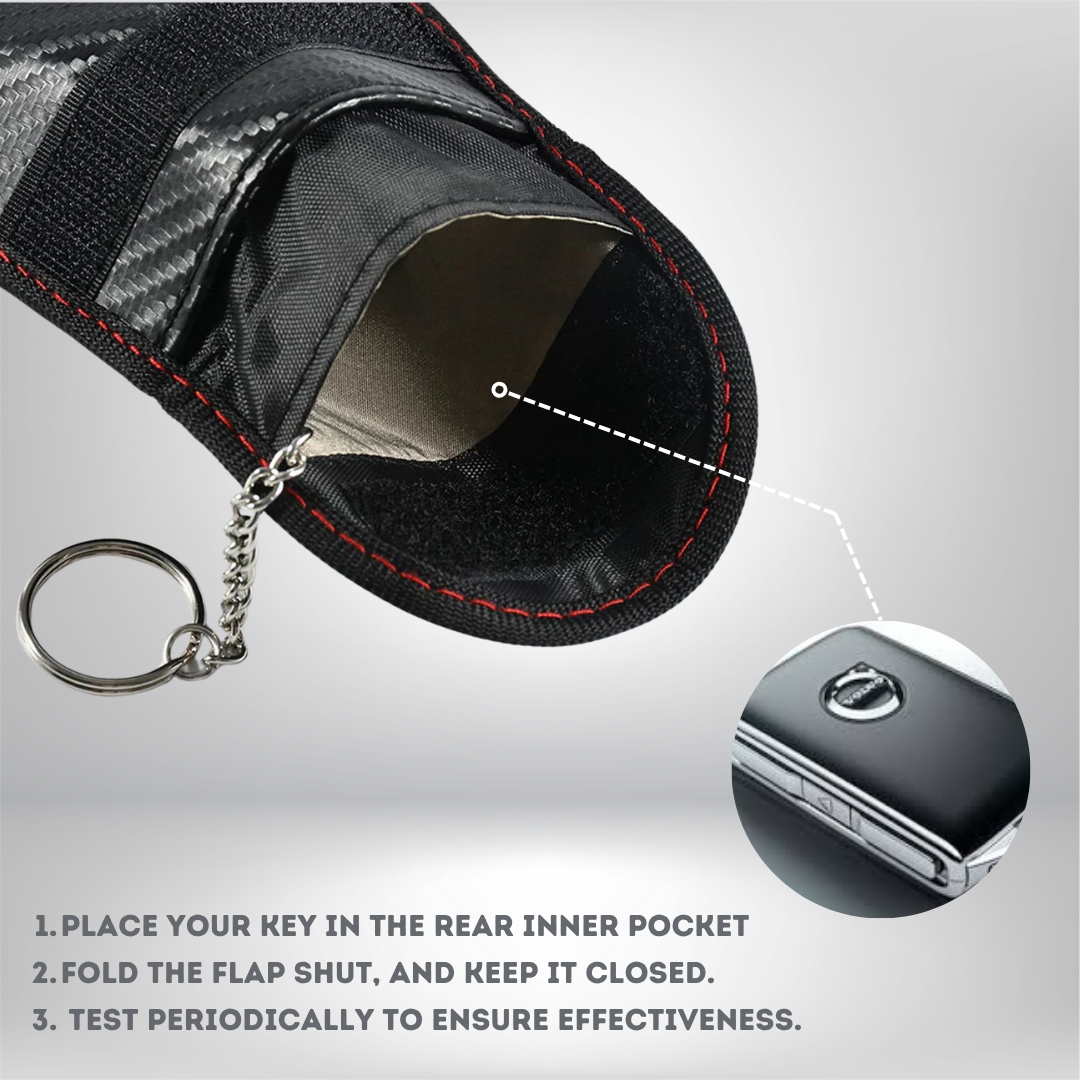Totyn™ Anti-Theft Signal Blocking Faraday Pouch For Key Fobs