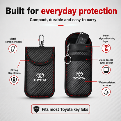 Toyota - Signal Blocking Anti-Theft Faraday Pouch For Key Fobs TOTYN