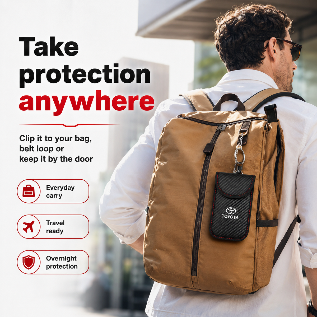 Toyota - Signal Blocking Anti-Theft Faraday Pouch For Key Fobs TOTYN