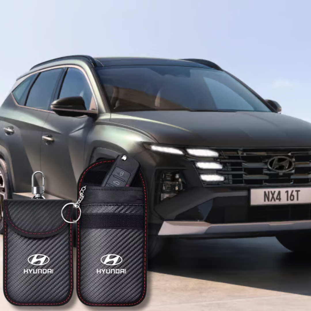 Hyundai - Signal Blocking Anti-Theft Faraday Pouch For Key Fobs