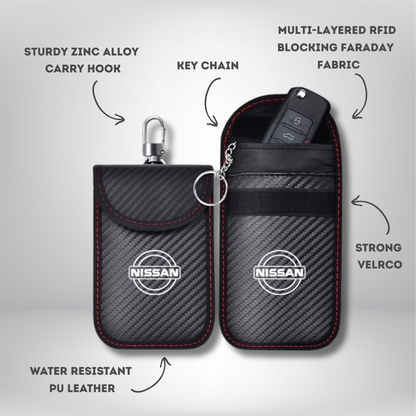Nissan - Signal Blocking Anti-Theft Faraday Pouch For Key Fobs
