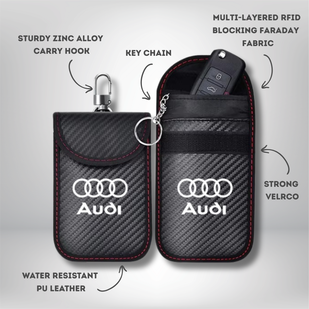 Audi-  Signal Blocking Anti-Theft Faraday Pouch For Key Fobs