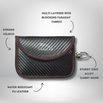 Jaguar - Signal Blocking Anti-Theft Faraday Pouch For Key Fobs