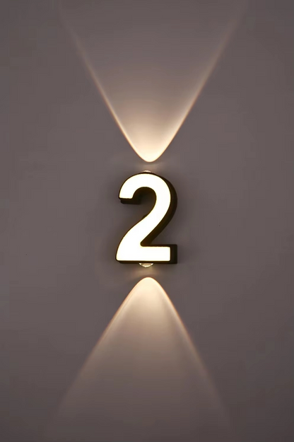 Waterproof LED Illuminated House Numbers (0–9)