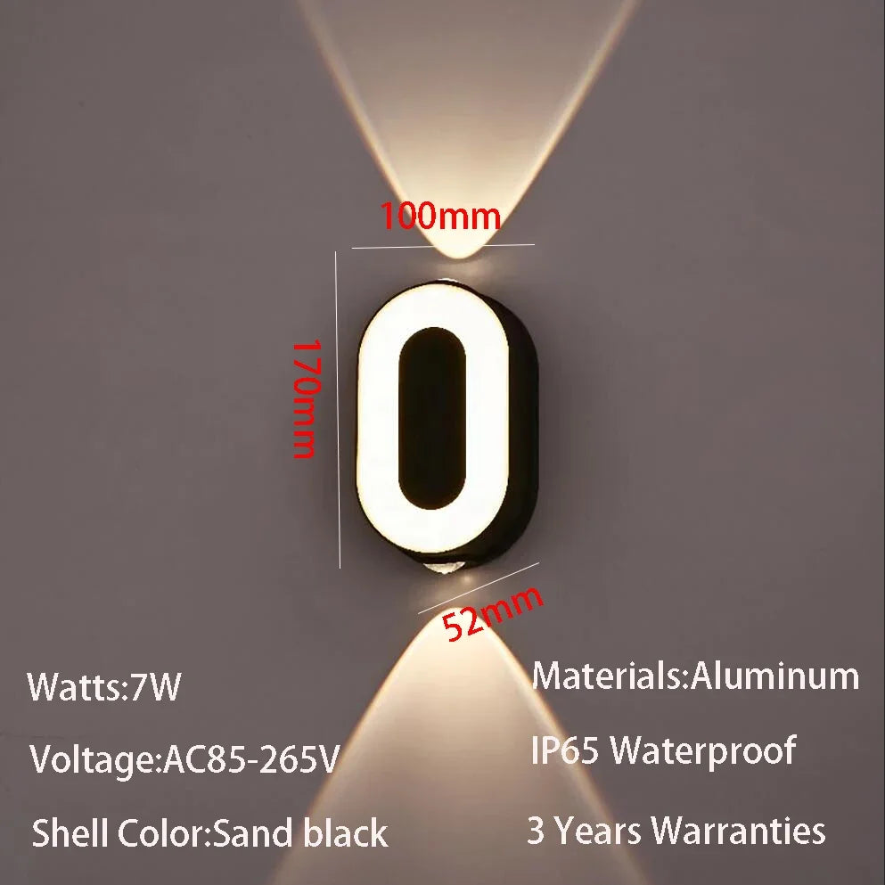 Waterproof LED Illuminated House Numbers (0–9)