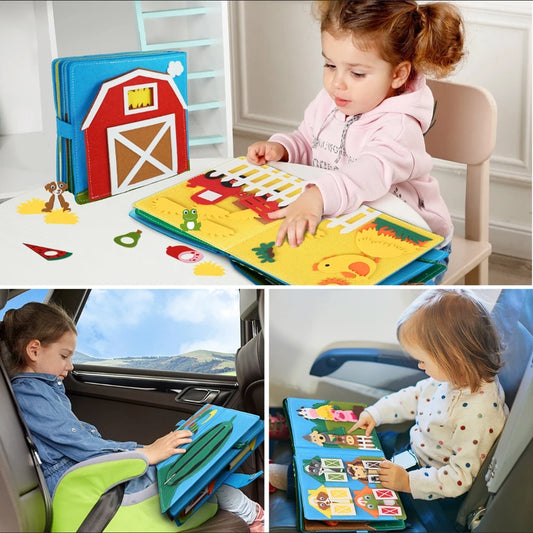 Montessori-Inspired Felt Busy Book for Toddlers