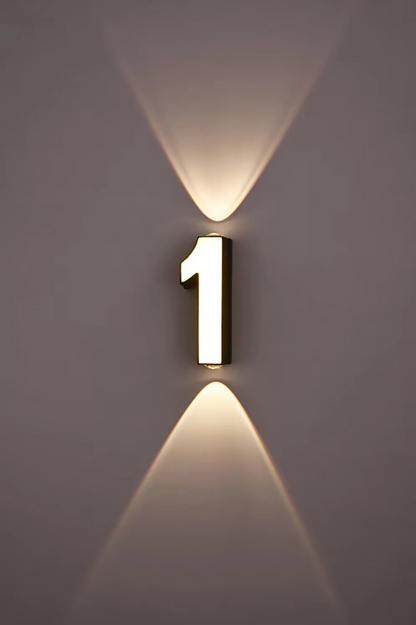 Waterproof LED Illuminated House Numbers (0–9)