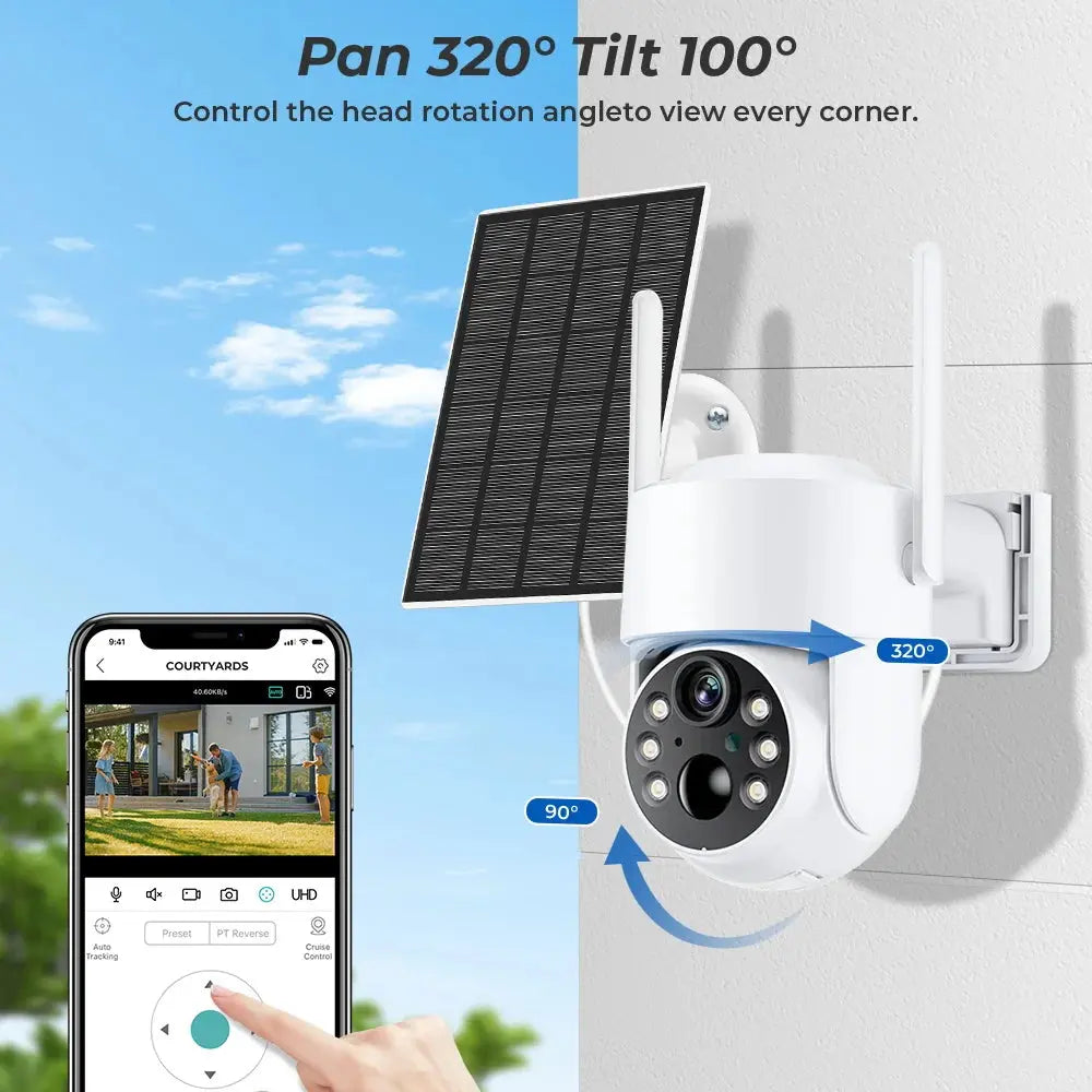Solar Powered Home Security Camera TOTYN