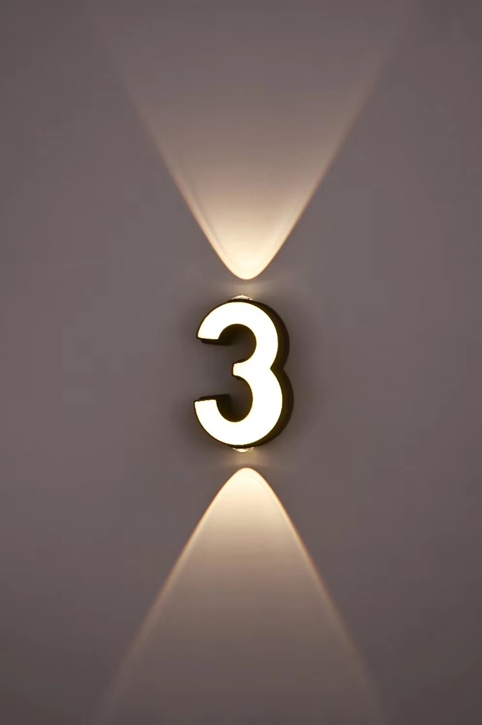 Waterproof LED Illuminated House Numbers (0–9)
