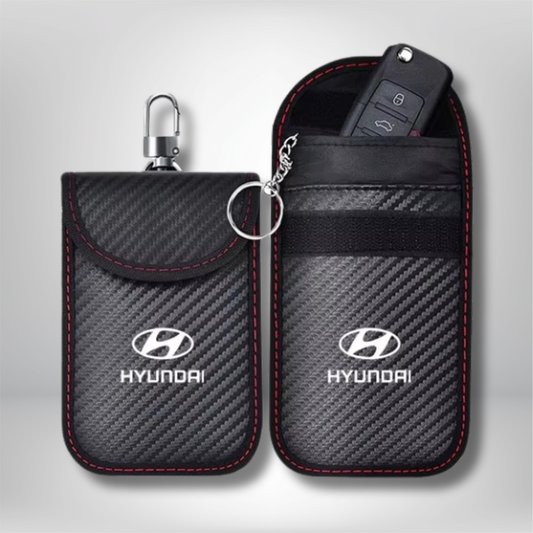 Hyundai - Signal Blocking Anti-Theft Faraday Pouch For Key Fobs