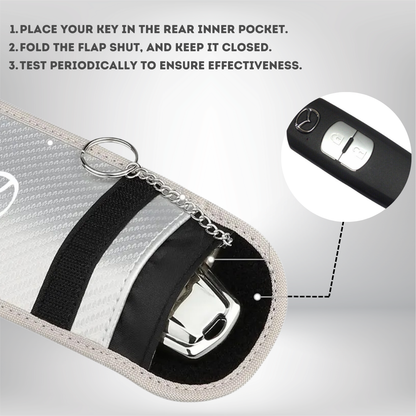 Mazda - Signal Blocking Anti-Theft Faraday Pouch For Key Fobs