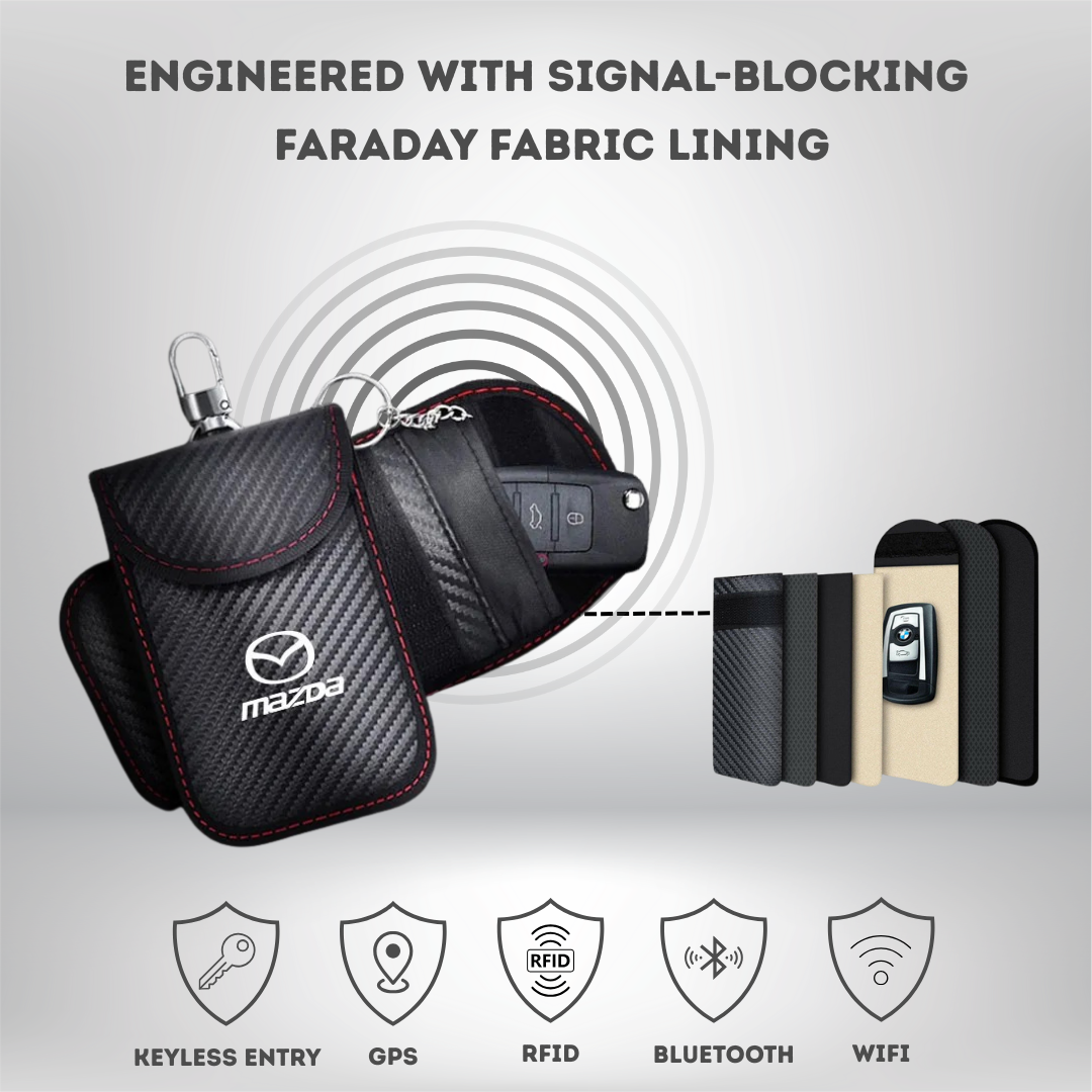 Mazda - Signal Blocking Anti-Theft Faraday Pouch For Key Fobs
