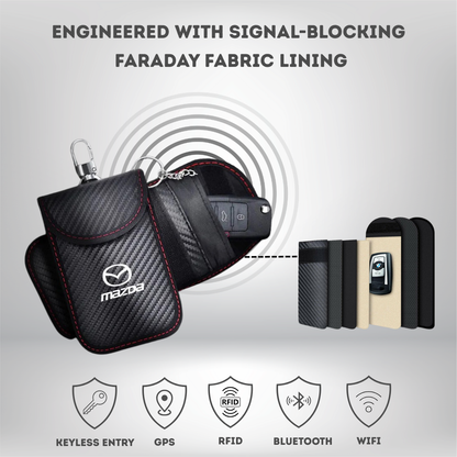 Mazda - Signal Blocking Anti-Theft Faraday Pouch For Key Fobs