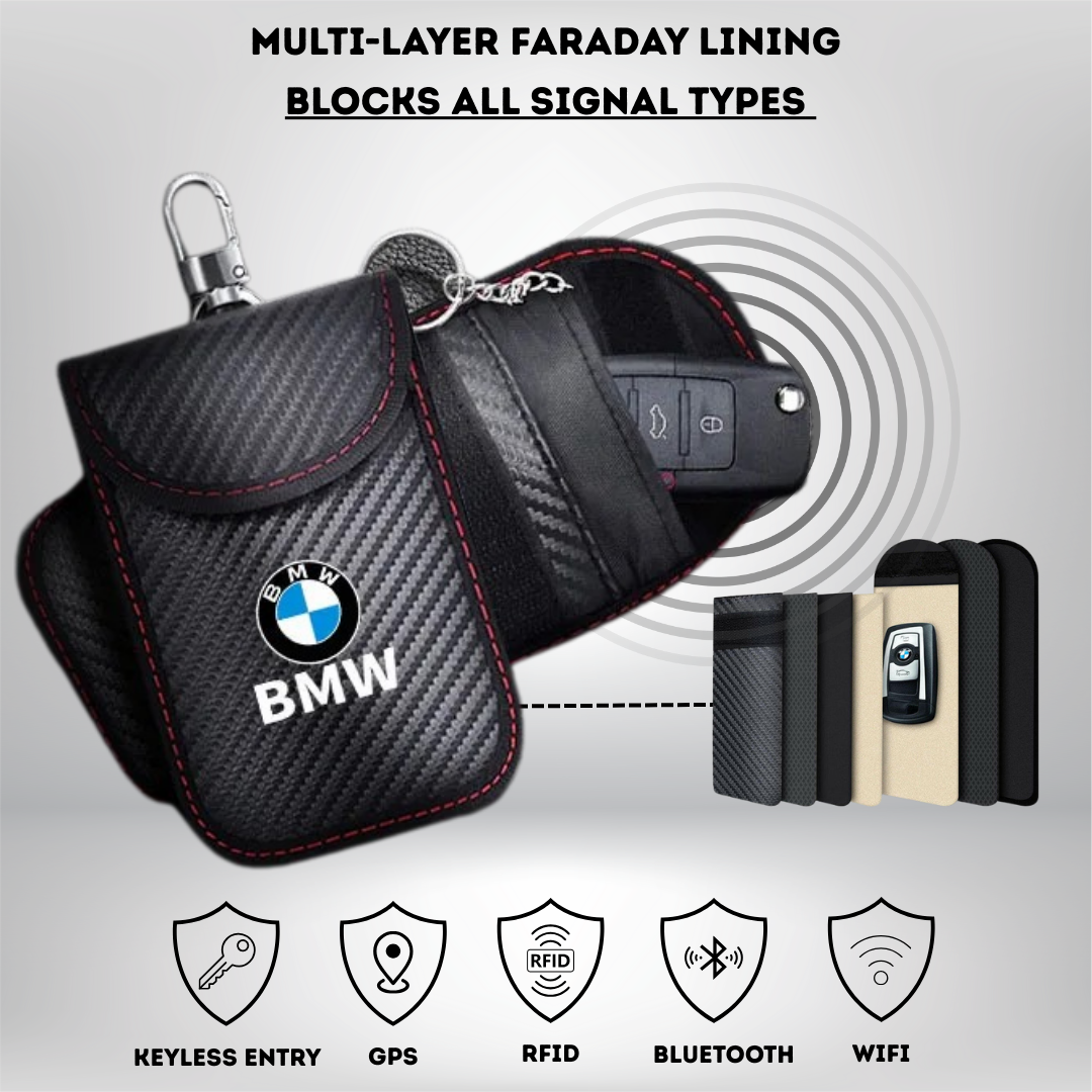 BMW - Signal Blocking Anti-Theft Faraday Pouch For Key Fobs