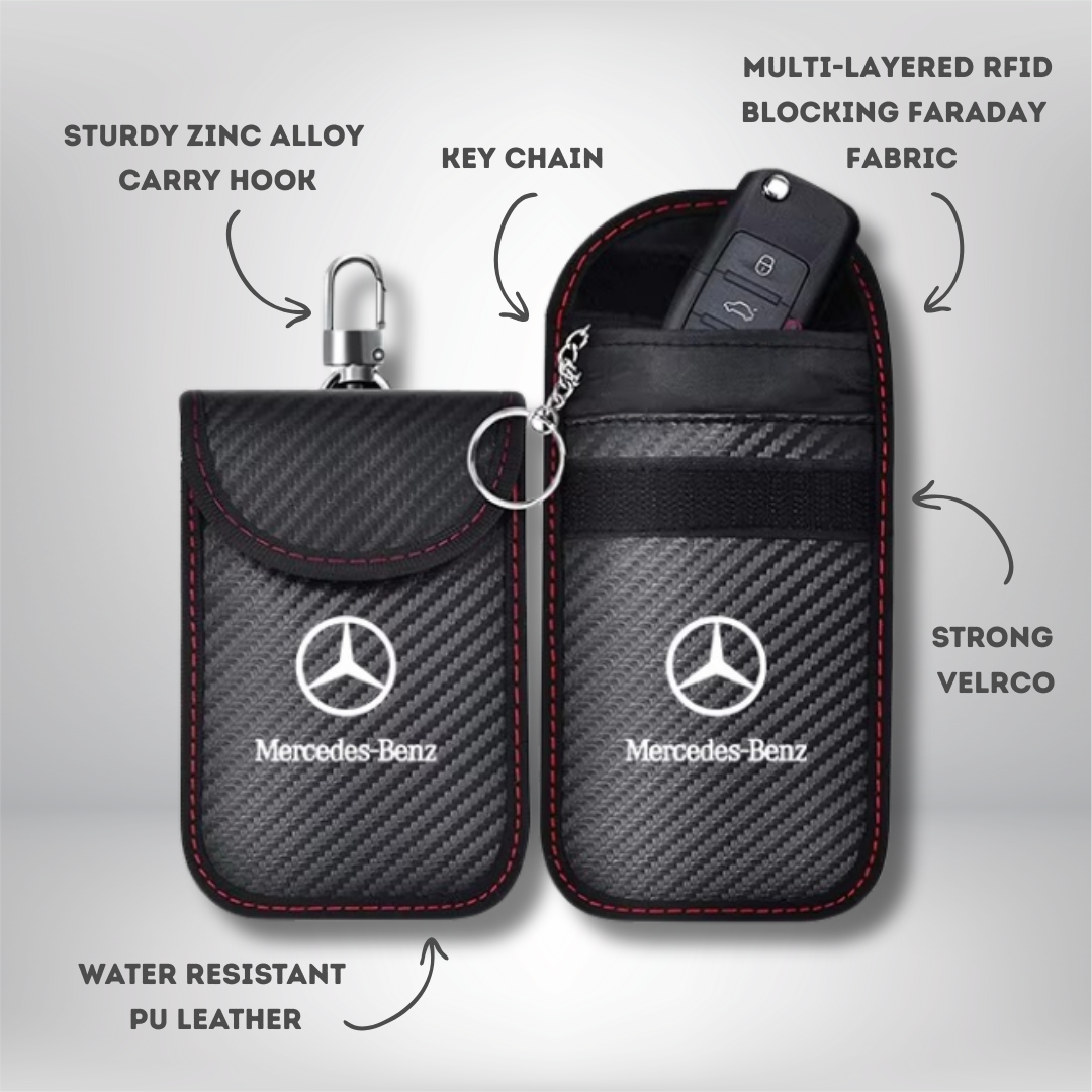 Mercedes Benz-  Signal Blocking Anti-Theft Faraday Pouch For Key Fobs