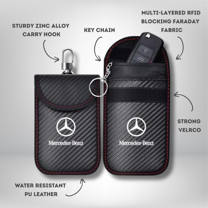 Mercedes Benz-  Signal Blocking Anti-Theft Faraday Pouch For Key Fobs