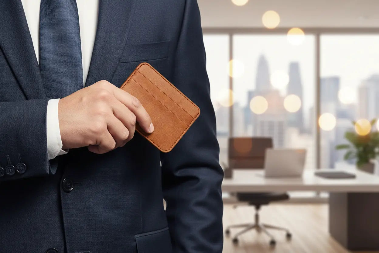Card Holder in Suit Pocket