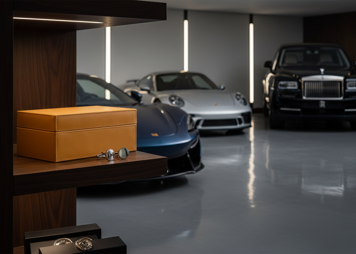 Faraday box in upscale garage setting