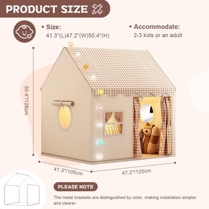 Spacious Cubby Play Tent for Kids