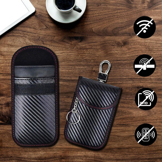 Anti-Theft Signal Blocking Pouch for Car Keys & Credit Cards