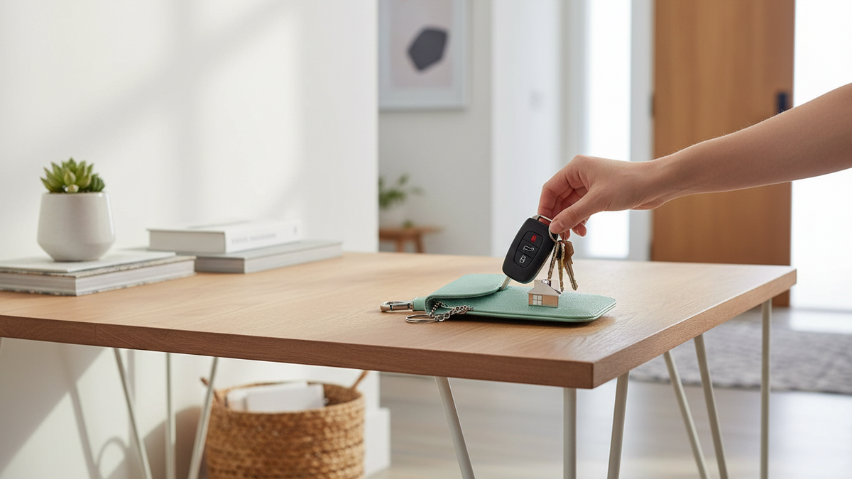 Premium Faraday Pouch at Home - Realistic Size